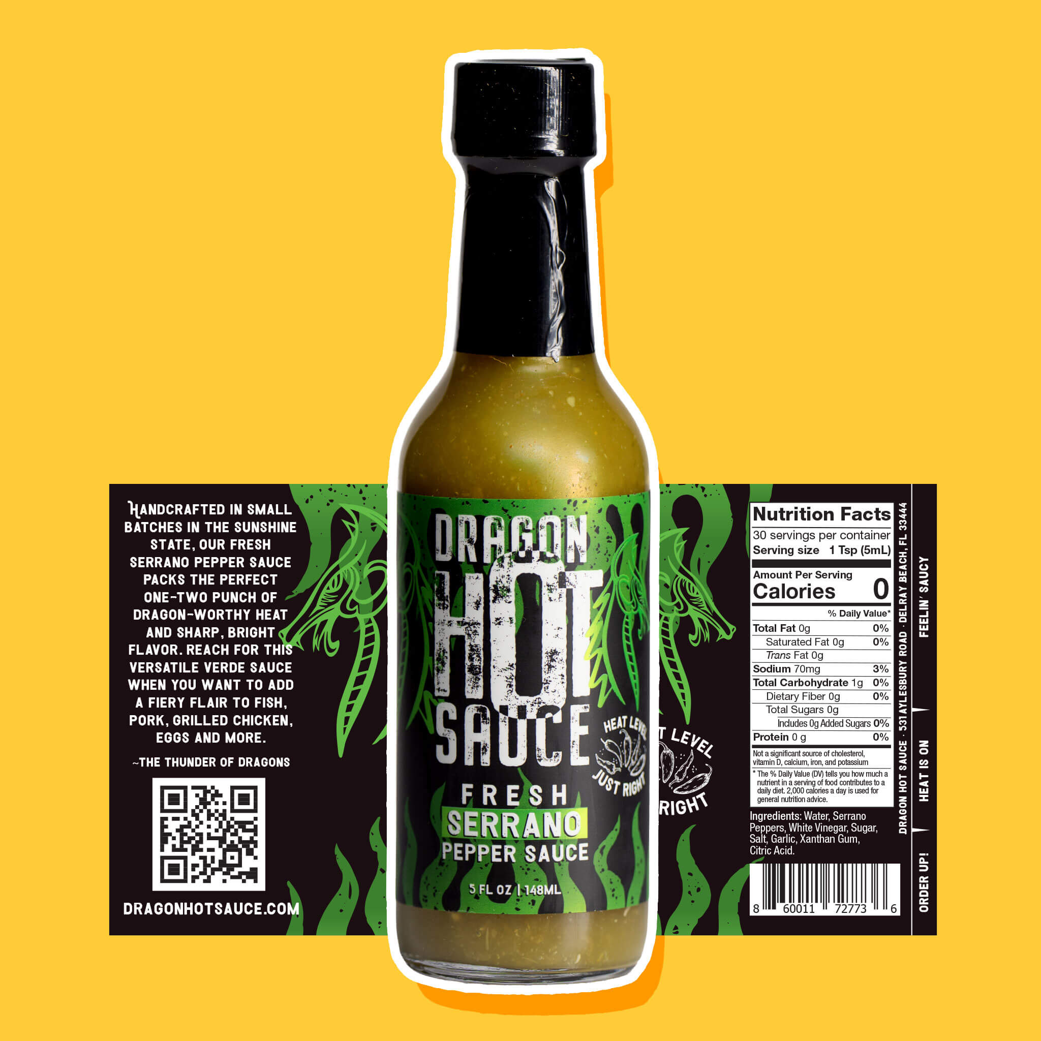 Fresh Serrano Pepper Verde Sauce